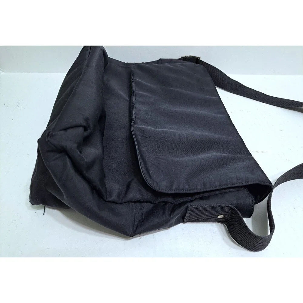 Gap Canvas Messenger Bag Black Shoulder Crossbody Vintage Y2K Basic